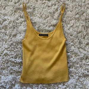 4/$30 Brandy Melville mustard tank top